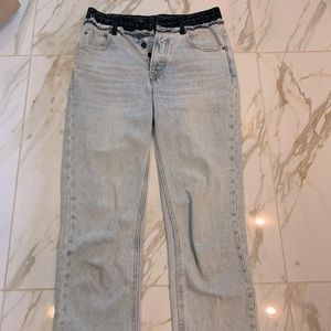 Alexander Wang Light Wash Straight-Leg Jeans